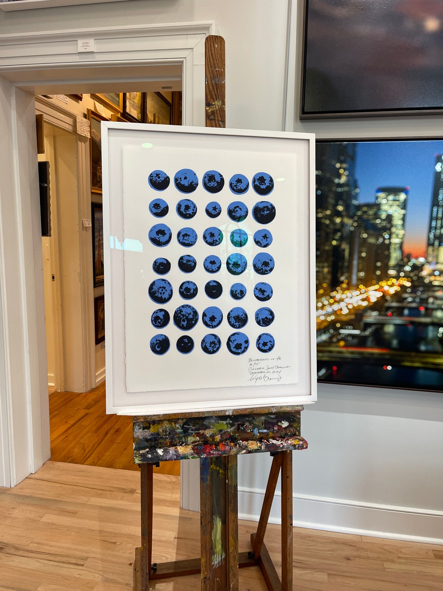 Blueberries no. 43 (white frame)