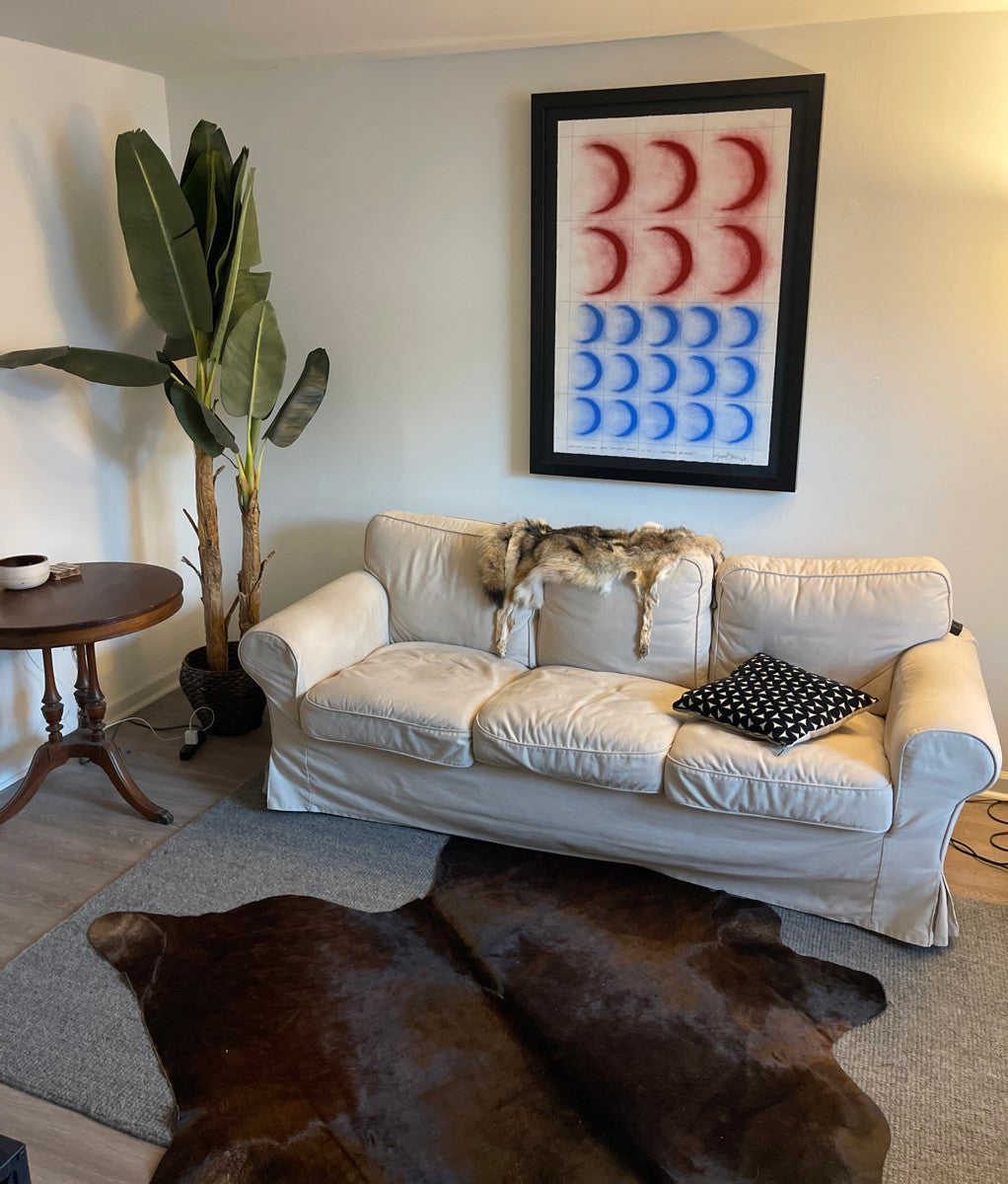 Crescent Jupiters Over Crescent Earths, no. 2 (framed)