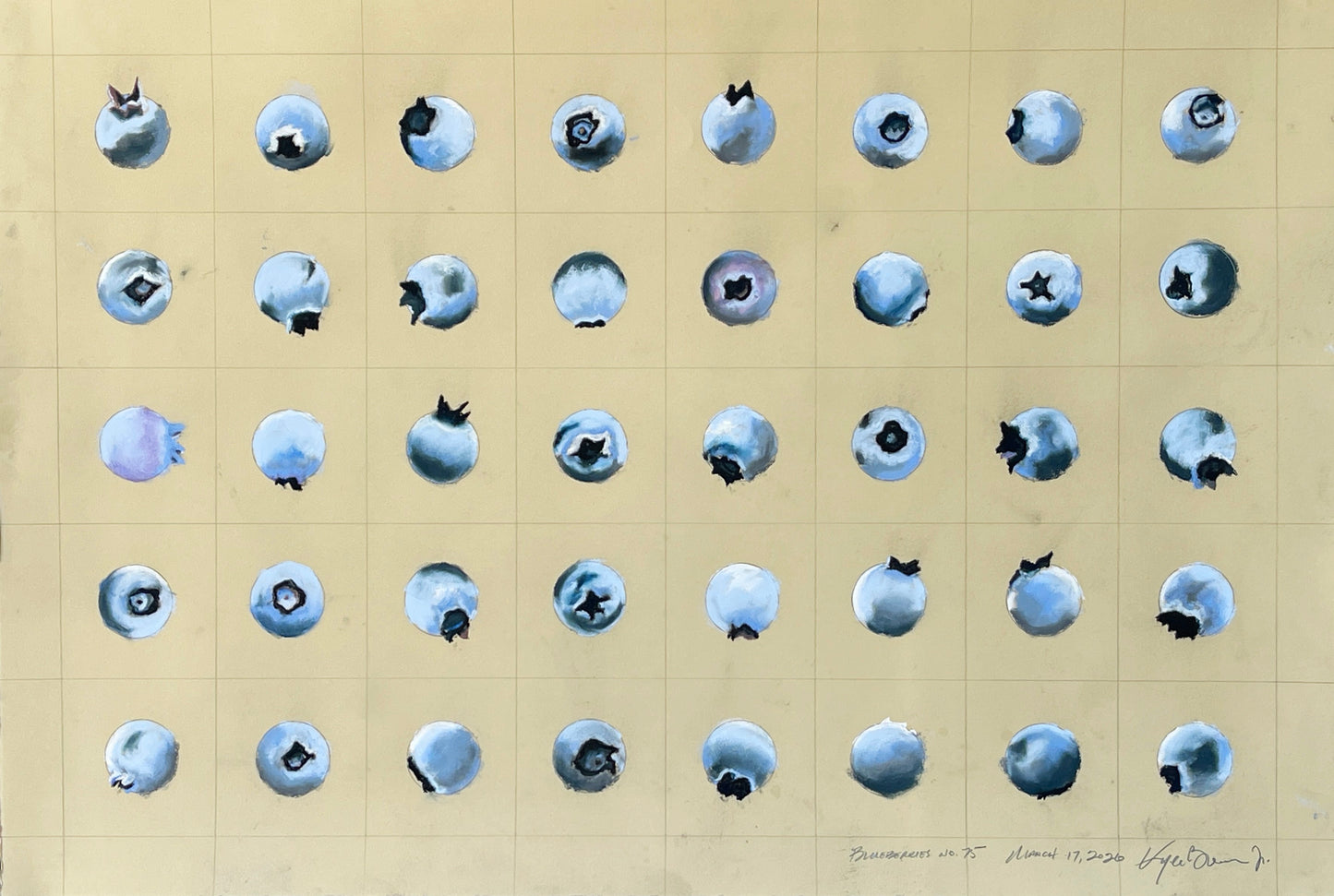 Blueberries no. 75 (framed)